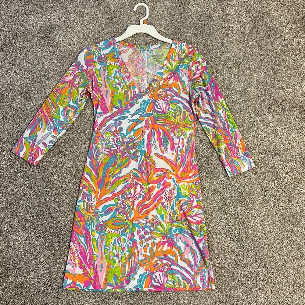 Lilly Pulitzer floral dress size small - great condition!